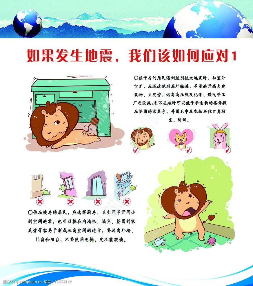 地震防护知识 避震要点doc(图1)