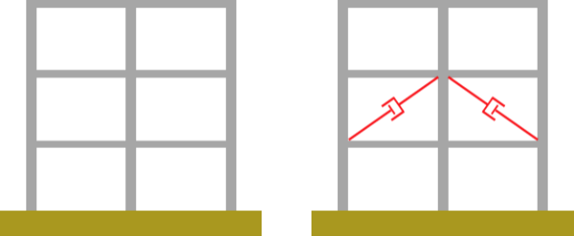 一种用于建筑物的减震结构的制作方法(图1)