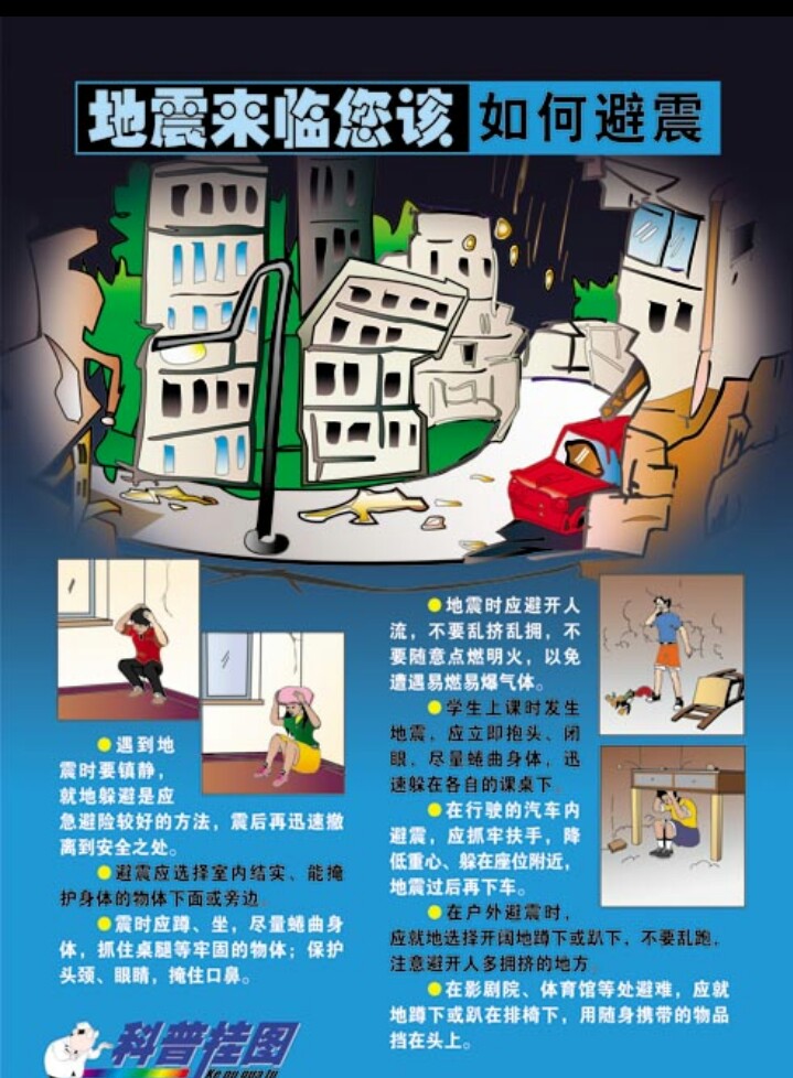 必赢中国预防地震安全教育主题班会教案docx(图1)